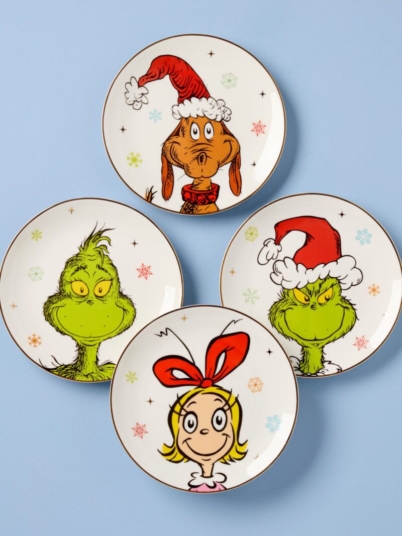 Merry Grinchmas Accent Plates - Set of 4